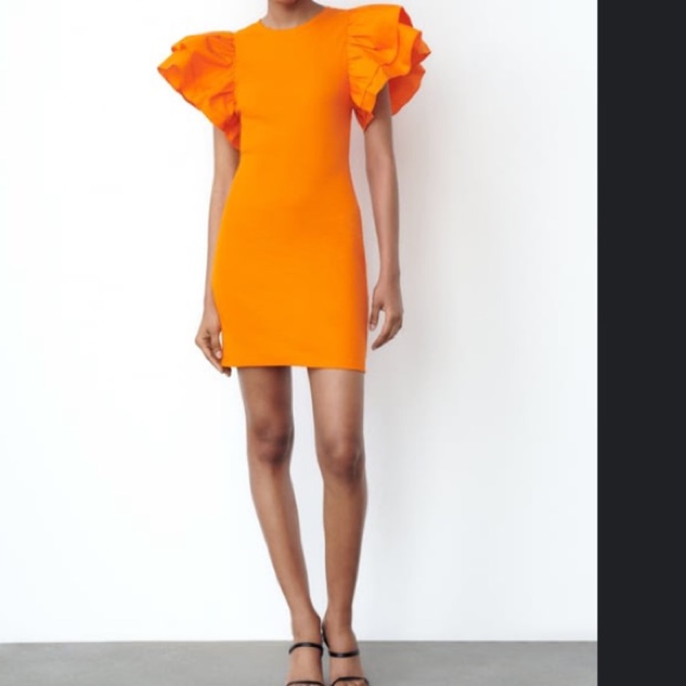 Ruffled Rib Dress